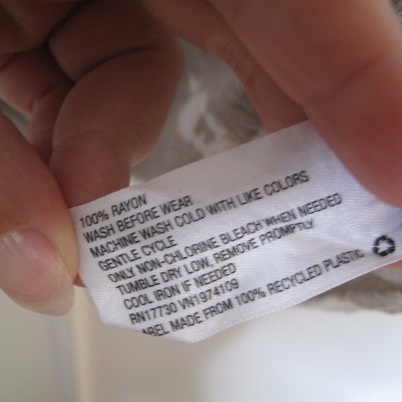 KNOX ROSE Neutral Tie Dye Peasant Blouse - Picture 5 of 9